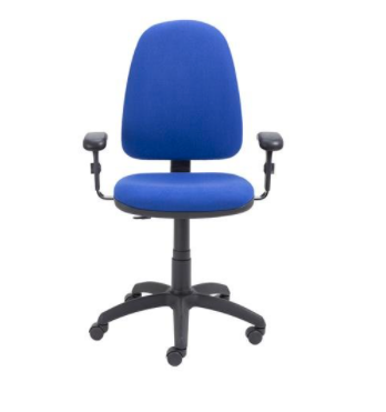 Zoom High Back Operator Chair with Adjustable Arms Royal Blue